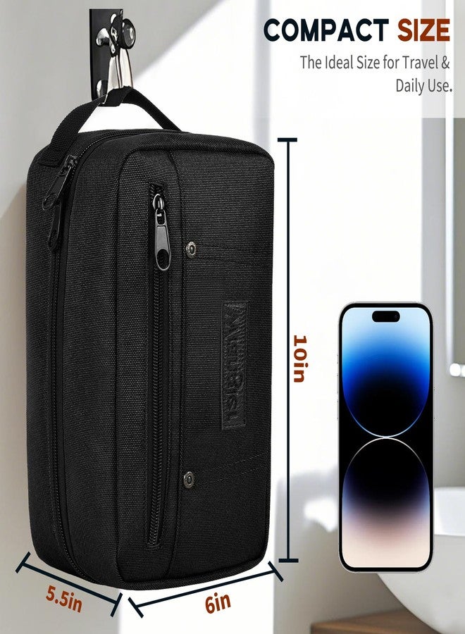 Wrangler Toiletry Bag for Men, Travel Shaving Dopp Kit, Oxford Fabric Tech Kit Bathroom Organizer, Gifts for Men - Image 4